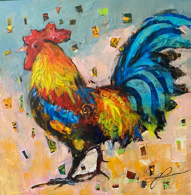 Mixed Media Painting – Underfoot By Vikki Reed