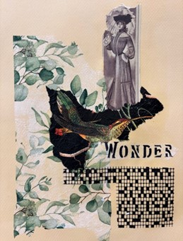 Example of mixed media art created by Vikki Reed