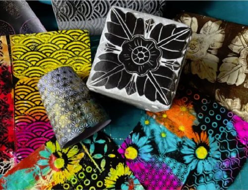 Gelli Plate Printing with Thrift Store Items